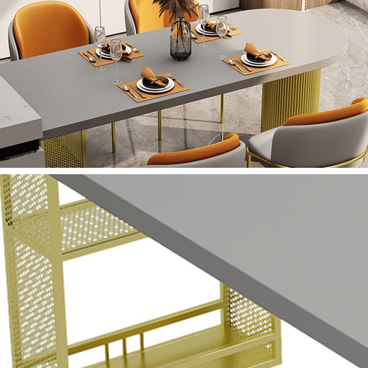 Modern Style Dining Table Solid Wood Double Pedestal Dining Table for kitchen Clearhalo ' dining_table' 'Dining Tables & Seating' 'Dining Tables' 'furn' 'furn_dining_table' 'Furniture' 'furniture_dining_table' 'Kitchen & Dining Furniture' 'kitchen&dining_furn' 'kitchen' 'kitchen_dining_table' 1200x1200_723dca0e-6163-4819-a19a-73ff1c8d033c