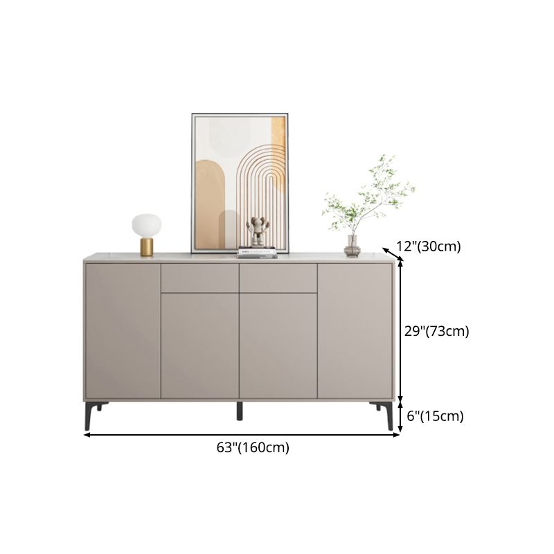 Topboard topboard in pietra in stile moderno Sideboard grigio per cucina