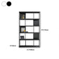 Modern Steel Bookcase Rectangular Shelves 71"H X 12" W Bookshelf for Office Clearhalo 'Bookcases' 'furn' 'furn_bookcases' 'Furniture' 'Office Furniture' 1200x1200_724230d6-1412-485e-8624-addf70849661