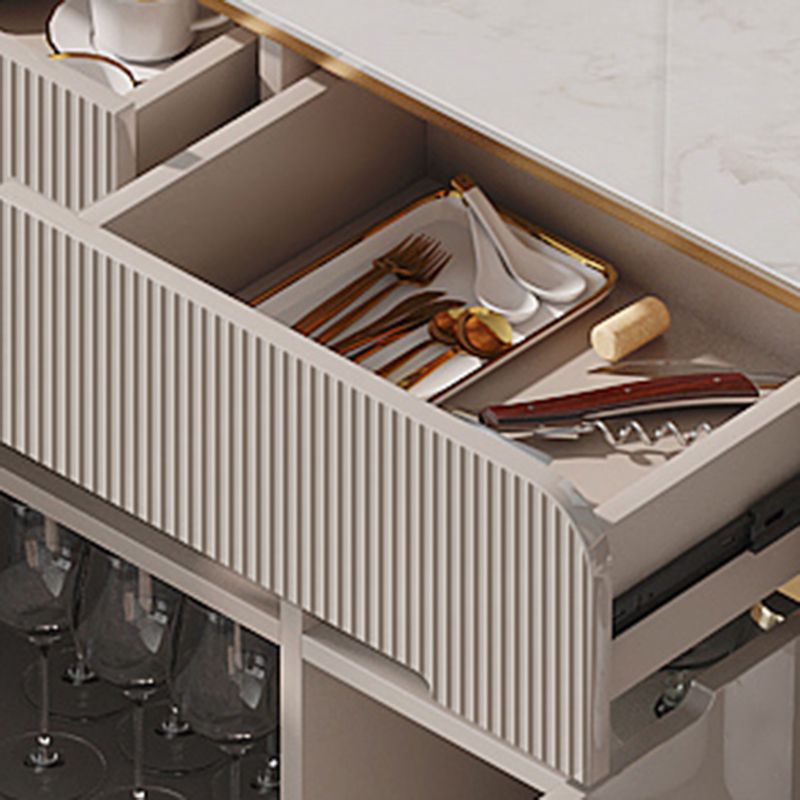 Sideboard -Sideboardtisch im zeitgenössischen Stil mit Schränken und Schubladen