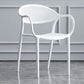 Contemporary Plastic Dining Armchair Chair Open Back Dining Side Chair for Kitchen Clearhalo ' kitchen&dining_furn' 'Dining Chairs' 'Dining Tables & Seating' 'dining_chair' 'furn' 'furn_dining_chair' 'Furniture' 'furniture_dining_chair' 'Kitchen & Dining Furniture' 'kitchen' 1200x1200_7242ff1b-4897-452c-8e6c-1a82335bb149