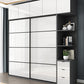 White Mirrored Finish Wardrobe Armoire Engineered Wood Wardrobe with Drawer Clearhalo 'Armoires & Wardrobes' 'armoires_wardrobes' 'Bedroom Furniture' 'furn' 'furn_armoires_wardrobes' 'Furniture' 1200x1200_724482fe-2c87-40cd-8014-ea3e8d44a62c