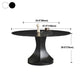 Convertible Dining Table Round Stone Dining Table with Pedestal