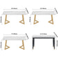 Stone Dining Site Table Traditional Luxury Rectangle Dining Table for Kitchen Home Clearhalo ' dining_table' 'Dining Tables & Seating' 'Dining Tables' 'furn' 'furn_dining_table' 'Furniture' 'furniture_dining_table' 'Kitchen & Dining Furniture' 'kitchen&dining_furn' 'kitchen' 'kitchen_dining_table' 1200x1200_724788cb-1154-4b1b-988a-1a6c135d72da