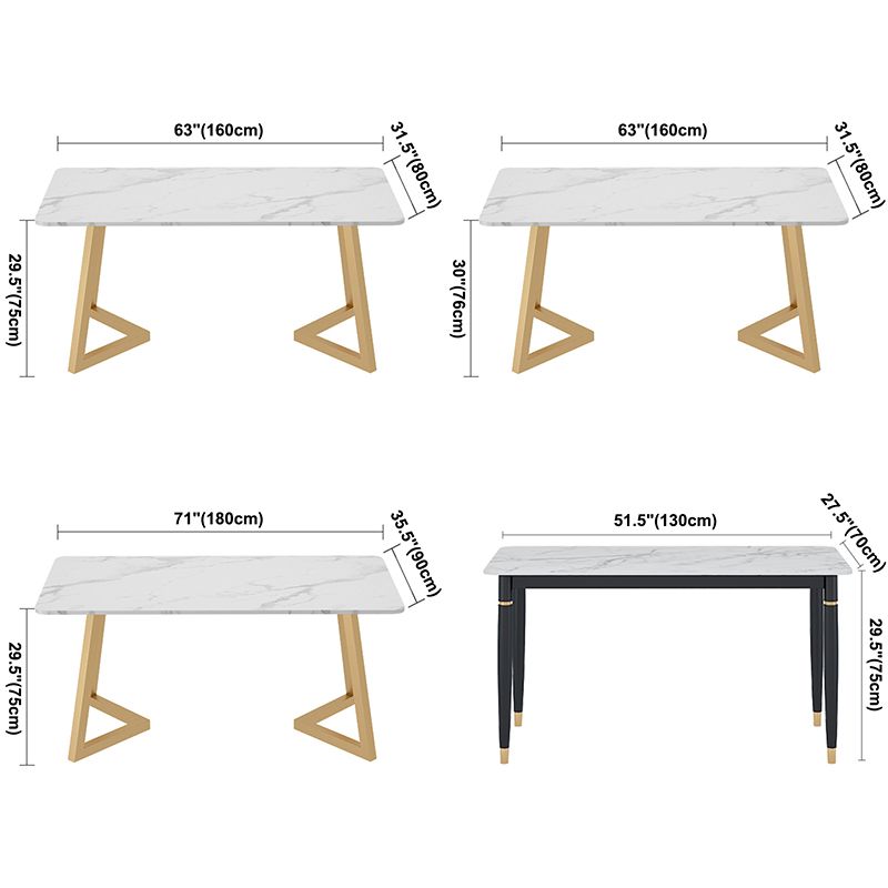 Stone Dining Site Table Traditional Luxury Rectangle Dining Table for Kitchen Home Clearhalo ' dining_table' 'Dining Tables & Seating' 'Dining Tables' 'furn' 'furn_dining_table' 'Furniture' 'furniture_dining_table' 'Kitchen & Dining Furniture' 'kitchen&dining_furn' 'kitchen' 'kitchen_dining_table' 1200x1200_724788cb-1154-4b1b-988a-1a6c135d72da