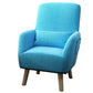 Arms Included Accent Chair Cotton Blend Chair With 4 Legs Base