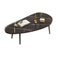 Modern Coffee or End Table Artificial Wood and Metal Coffee Table with 4 Legs