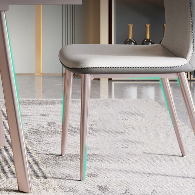 Modern 1/4/5/7 Pieces Rectangle Dinette Set with Sintered Stone Scalable Dining Table Set Clearhalo 'Dining Room Sets' 'Dining Tables & Seating' 'dining_room_set' 'furn' 'furn_dining_room_set' 'Furniture' 'furniture_dining_room_set' 'Kitchen & Dining Furniture' 1200x1200_724ba566-42e5-4b35-8130-4ce580f88518