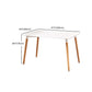 Wooden Dining Room Table for 2 Person with Natural Wood Legs Clearhalo 'Dining Tables & Seating' 'Dining Tables' 'dining_table' 'furn' 'furn_dining_table' 'Furniture' 'Kitchen & Dining Furniture' 1200x1200_724c7e33-d653-4528-b559-be9f7c5c2a78