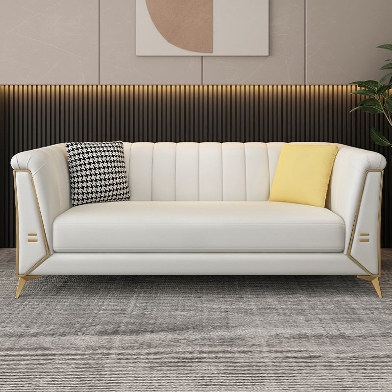 28,34 "Sofa de bras de smoking en faux cuir de large