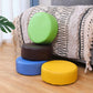 Waterbestendig Ottomaanse vaste kleur faux leer rond pouf ottoman
