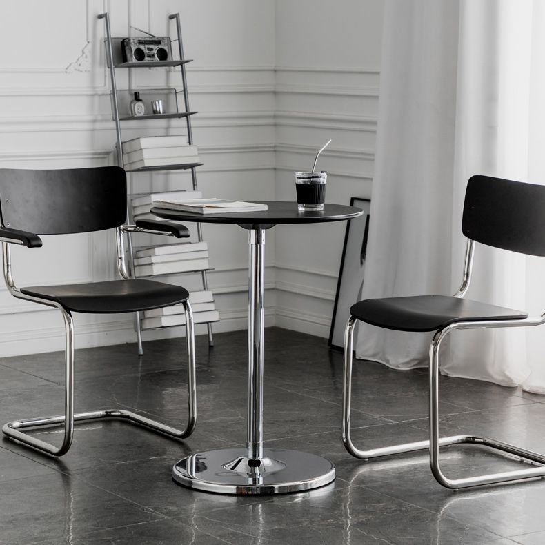 Tavolo da goccia di piedistallo contemporaneo tavolo laterale rotondo per soggiorno