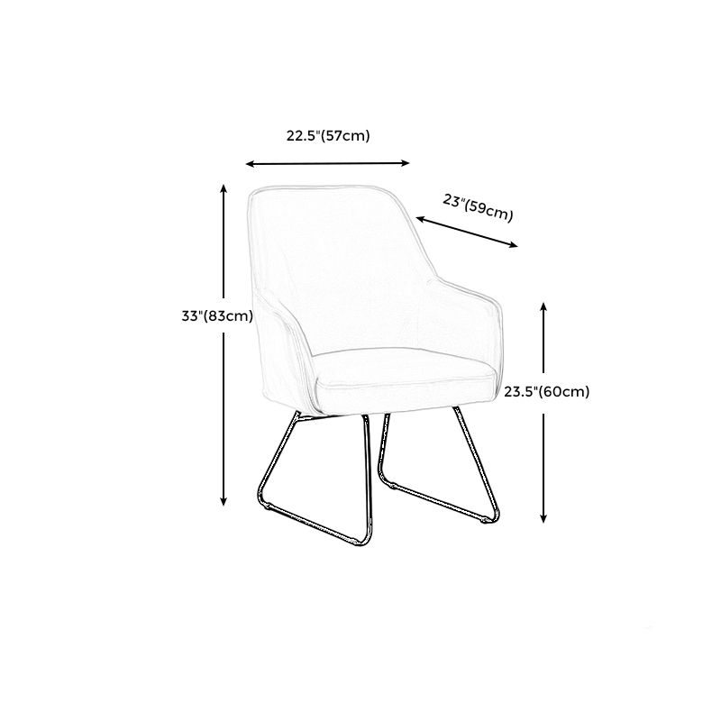 Faux Leather Arm Chair 22.44" L x 23.22" W x 32.67" H Accent Armchair for Living Room Clearhalo 'Accent Chairs' 'accent_chairs' 'Chairs & Seating' 'furn' 'furn_accent_chairs' 'Furniture' 'Living Room Furniture' 1200x1200_72529621-9acc-4a56-b821-902568a004f2