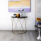 Glam Iron Sofa Table Scratch Resistant Frame Half Moon Stain Resistant Console Table Clearhalo 'Console Tables' 'console_tables' 'Entry & Mudroom Furniture' 'furn' 'furn_console_tables' 'Furniture' 1200x1200_7252afa2-eefe-4f6e-b2e0-a48e379b5a3c