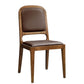 Contemporary Wood Dining Armless Chairs Open Back Dining Side Chair
