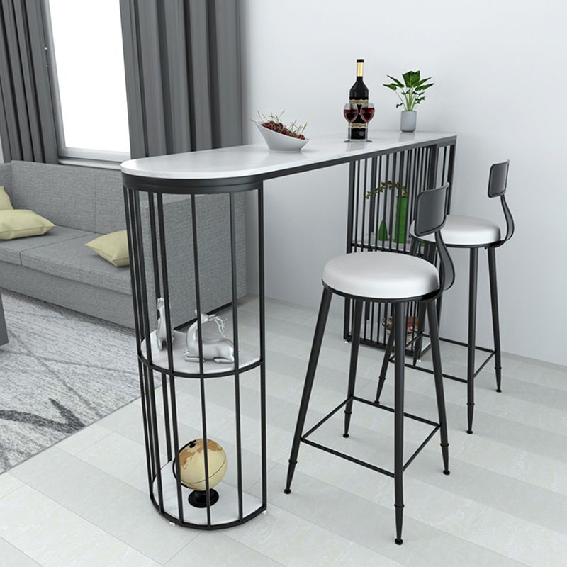 Rectangle Stone Bar Table Traditional Luxury Bar Dining Table with Sled Base Clearhalo 'Bar Furniture' 'Bar Tables' 'bar_tables' 'Furniture' 'furniture_bar_tables' 'Kitchen & Dining Furniture' 1200x1200_72531d7c-222a-4719-b6dc-48f1701ee33d