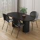 Oval Two-Color Dining Table Simplicity Double Pedestal Table for Dining Room Clearhalo ' dining_table' 'Dining Tables & Seating' 'Dining Tables' 'furn' 'furn_dining_table' 'Furniture' 'furniture_dining_table' 'Kitchen & Dining Furniture' 'kitchen&dining_furn' 'kitchen' 'kitchen_dining_table' 1200x1200_7253ac0b-dc7d-4575-beff-971ad463b136