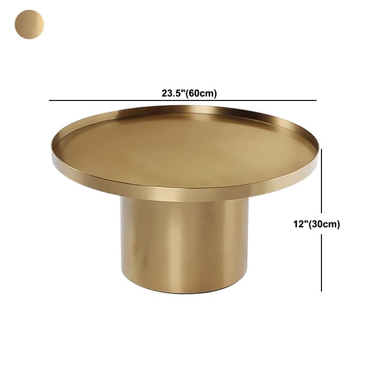 Metal Pedestal End Table Round Solid Color Side End Table for Living Room Clearhalo 'Coffee & Accent Tables' 'End & Side Tables' 'end_side_table' 'end_side_tables' 'furn' 'furn_end_side_tables' 'Furniture' 'furniture_end_side_table' 'Living Room Furniture' 1200x1200_72543b83-e87d-4c34-91de-6a8b4be1fa51
