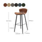Faux Leather Armless Counter Stool Modern Style Low Back Bar Stool Clearhalo 'Bar Furniture' 'Bar Stools' 'bar_stools' 'furn' 'furn_bar_stools' 'Furniture' 'Kitchen & Dining Furniture' 1200x1200_7256f345-15b0-4f45-91b0-17a03bda584e