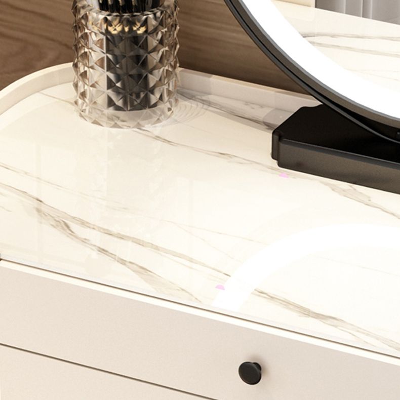 Desk Costador de tocador de tocador de vidrio contemporáneo con cajón