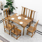 Traditional Style Solid Wood Dining Set with Rectangle Shape Table and 4 Legs Base Clearhalo 'Dining Room Sets' 'Dining Tables & Seating' 'dining_room_set' 'furn' 'furn_dining_room_set' 'Furniture' 'furniture_dining_room_set' 'Kitchen & Dining Furniture' 'kitchen&dining_furn' 'kitchen' 1200x1200_7258e6df-62c5-4881-a80c-79d02ec55bba
