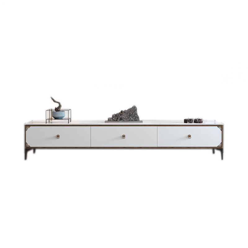 Stone Media Console TV Stand Contemporary TV Media Stand with 3 Drawers Clearhalo 'furn' 'furn_tv_stands_entertainment_centers' 'Furniture' 'Living Room Furniture' 'TV Stands & Entertainment Centers' 'TV Stands & Media Storage Furniture' 'tv_stands_entertainment_centers' 1200x1200_7259a61d-29d5-4533-a14b-1d32bbbb79e4
