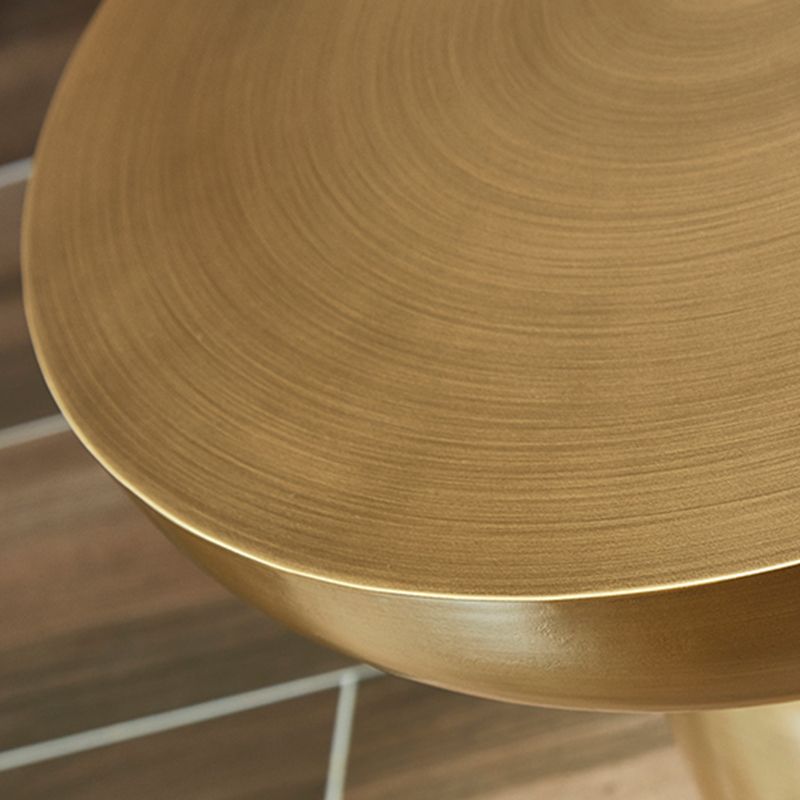 Mid-Century Modern Round Top Coffee Table 16.92"H Iron Pedestal Cocktail Table Clearhalo 'Coffee & Accent Tables' 'Coffee Tables' 'coffee_tables' 'furn' 'furn_coffee_tables' 'Furniture' 'Living Room Furniture' 1200x1200_725f5546-488a-4887-acbc-95c36bace940