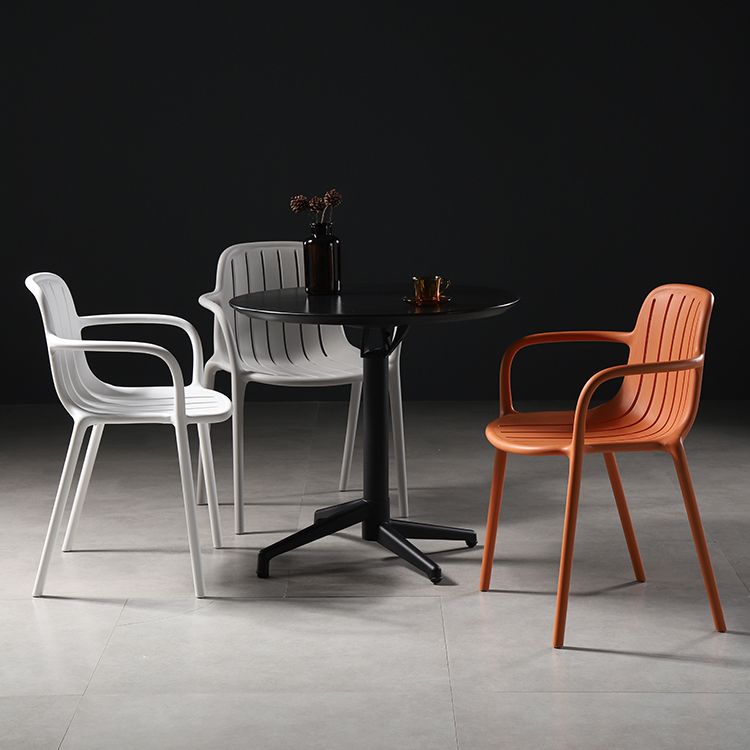 Contemporary Style Dining Chair Kitchen Dining Arm Side Chair with Plastic Legs Clearhalo ' kitchen&dining_furn' 'Dining Chairs' 'Dining Tables & Seating' 'dining_chair' 'furn' 'furn_dining_chair' 'Furniture' 'furniture_dining_chair' 'Kitchen & Dining Furniture' 'kitchen' 1200x1200_72620022-688a-4941-a19e-8743fac87f0e
