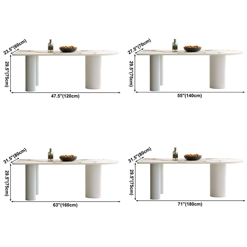 Metal Contemporary Free Form Indoor Table Sintered Stone Top Table for Dining Room Clearhalo ' dining_table' 'Dining Tables & Seating' 'Dining Tables' 'furn' 'furn_dining_table' 'Furniture' 'furniture_dining_table' 'Kitchen & Dining Furniture' 'kitchen&dining_furn' 'kitchen' 'kitchen_dining_table' 1200x1200_72622e93-bbe5-4010-9ab5-fe8ad7095e6f