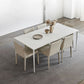 Modern Sintered Stone Table Set of 5/7 with Rectangle Table Dining Set with White Chairs Clearhalo 'Dining Room Sets' 'Dining Tables & Seating' 'dining_room_set' 'furn' 'furn_dining_room_set' 'Furniture' 'furniture_dining_room_set' 'Kitchen & Dining Furniture' 'kitchen&dining_furn' 'kitchen' 1200x1200_7262814a-776b-4a0c-8350-37e5524c2327
