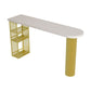 Industrial Wood Indoor Pub Bar Table Iron Double Pedestal Bar Dining Table with 3-Shelf Clearhalo 'Bar Furniture' 'Bar Tables' 'bar_tables' 'furn' 'furn_bar_tables' 'Furniture' 'furniture_bar_tables' 'Kitchen & Dining Furniture' 1200x1200_72643526-ff9a-47c5-b430-bf6a7827c5c6