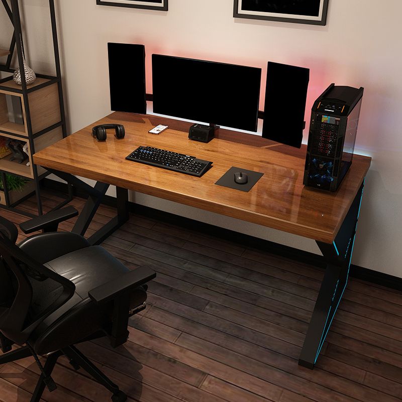 Eigentijdse rechthoekige computerbureau Home Solid Wood Office Desk