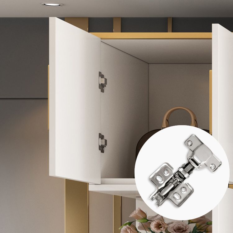 White Wardrobe Cabinet Contemporary Engineered Wood Wardrobe Armoire Clearhalo 'Armoires & Wardrobes' 'armoires_wardrobes' 'Bedroom Furniture' 'furn' 'furn_armoires_wardrobes' 'Furniture' 1200x1200_7264a845-b511-44f2-8ac8-8e413a34c28c