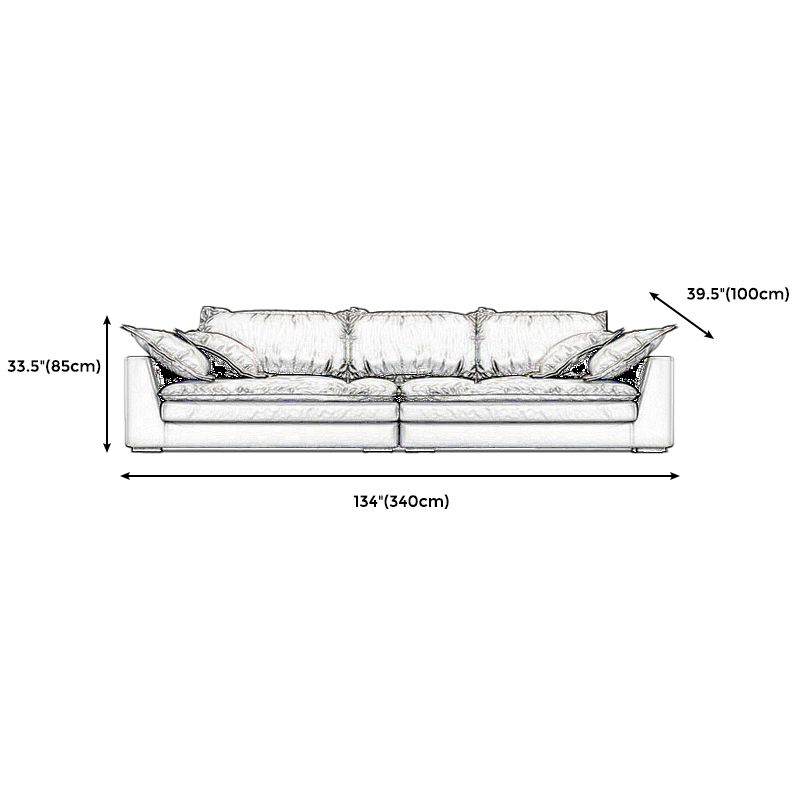 Black Stain Resistant Contemporary Faux Leather Square Arm Sofa with Bolster Pillows Clearhalo 'furn' 'furn_sofas' 'Furniture' 'furniture_sofas' 'kitchen' 'kitchen_sofas' 'Living Room Furniture' 'Sofa' 'sofas' 1200x1200_72658cb9-1cf2-4c44-838c-836cbcc03d15