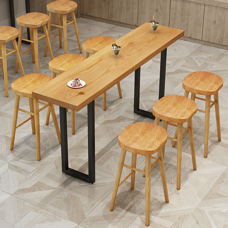 1/2/9 Pieces Contemporary Solid Wood Bar Set for Living Room