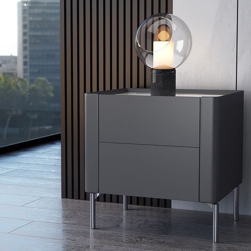 Table de nuit moderne Pierre et pignon de nuit avec des tiroirs