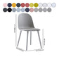 Plastic Scandinavian Dining Room Side Chair Matte Finish Parsons Dining Chair (Set of 4) Clearhalo ' kitchen&dining_furn' 'Dining Chairs' 'Dining Tables & Seating' 'dining_chair' 'furn' 'furn_dining_chair' 'Furniture' 'furniture_dining_chair' 'Kitchen & Dining Furniture' 'kitchen' 1200x1200_72678895-1c9d-4375-9084-1233d16798d4