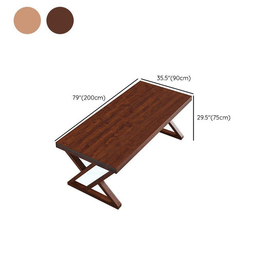 Bureau de bureau en bois massif du bureau d'ordinateur de finition antique contemporaine