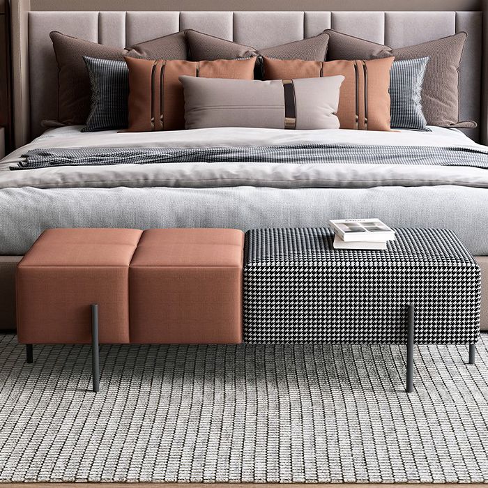 15.7" Wide Upholstered Seating Bench Modern Entryway and Bedroom Bench with Cushioned Clearhalo 'Benches' 'Chairs & Seating' 'furn' 'furn_benches' 'Furniture' 'Living Room Furniture' 1200x1200_7269cbdc-38d0-4803-adf3-67e86abdae90