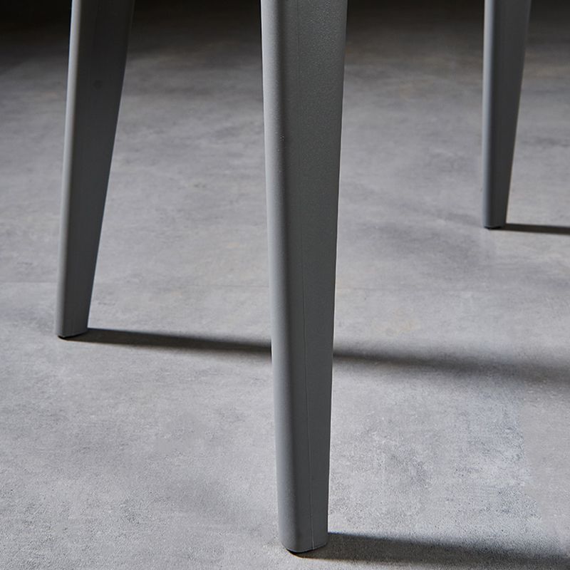 Scandinavian Restaurant Plastic Side Chair Open Back Matte Finish Dining Chair Clearhalo ' kitchen&dining_furn' 'Dining Chairs' 'Dining Tables & Seating' 'dining_chair' 'Furniture' 'furniture_dining_chair' 'Kitchen & Dining Furniture' 'kitchen' 1200x1200_7269da5a-b078-4510-956a-7830b79fb8fd