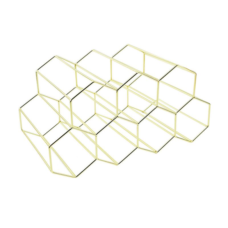 Glam roestvrijstalen wijnrek fles aanrecht fleshouder