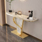 Tavolo da divano di divano in stile glam tavolo accento console top per l'ingresso