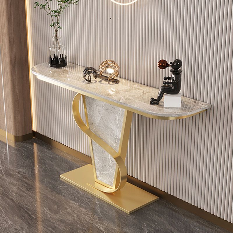 Tavolo da divano di divano in stile glam tavolo accento console top per l'ingresso