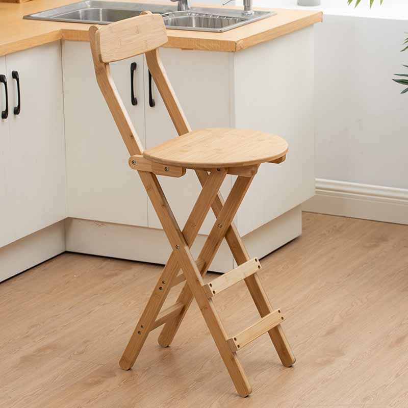 Nordic Style Armless Wood Barstools Folding Bar Stools, 1 Piece Clearhalo 'Bar Furniture' 'Bar Stools' 'bar_stools' 'furn' 'furn_bar_stools' 'furniture_bar_stools' 'Kitchen & Dining Furniture' 'kitchen&dining_furn' 'kitchen' 'kitchen_furn' Furniture' 1200x1200_726e6996-5052-4e30-a683-253ba5502f41