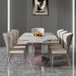 Nordic Glam Rectangle Sintered Stone Dining Table Set 1/4/6/7 Pieces Dining Set Clearhalo 'Dining Room Sets' 'Dining Tables & Seating' 'dining_room_set' 'furn' 'furn_dining_room_set' 'Furniture' 'furniture_dining_room_set' 'Kitchen & Dining Furniture' 1200x1200_726e75ef-edcd-4575-83ae-9856ffbbddb8
