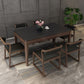 Sintered Stone Dining Table Mid-Century Modern Style 4 Legs Base Table for Dining Room Clearhalo ' dining_table' 'Dining Tables & Seating' 'Dining Tables' 'furn' 'furn_dining_table' 'Furniture' 'furniture_dining_table' 'Kitchen & Dining Furniture' 'kitchen&dining_furn' 'kitchen' 'kitchen_dining_table' 1200x1200_726e7eb3-d319-4e0a-b47d-f0a82192b740