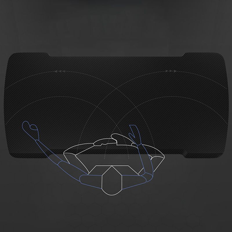 Rectangular Shaped Office Computer Table Wood Computer Desk in Black