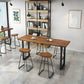 Solid Wood Bar Table Set Industrial Rectangle 1/2/5 Pieces Pub Table Set