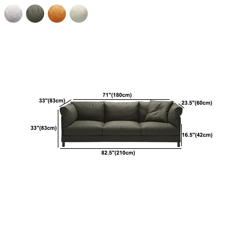 82.67 "W x 32.67" d x 32.67 "Hリビングルーム用の現代の標準四角い腕ソファー