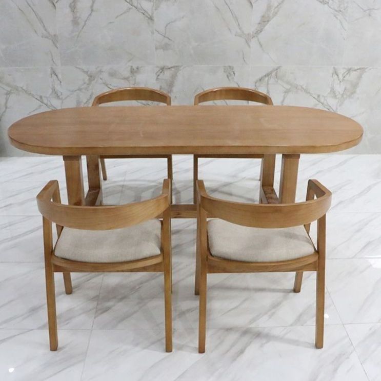 Moderner Oval Desk Konferenztisch Office Holzschreiber ohne Stuhl ohne Stuhl